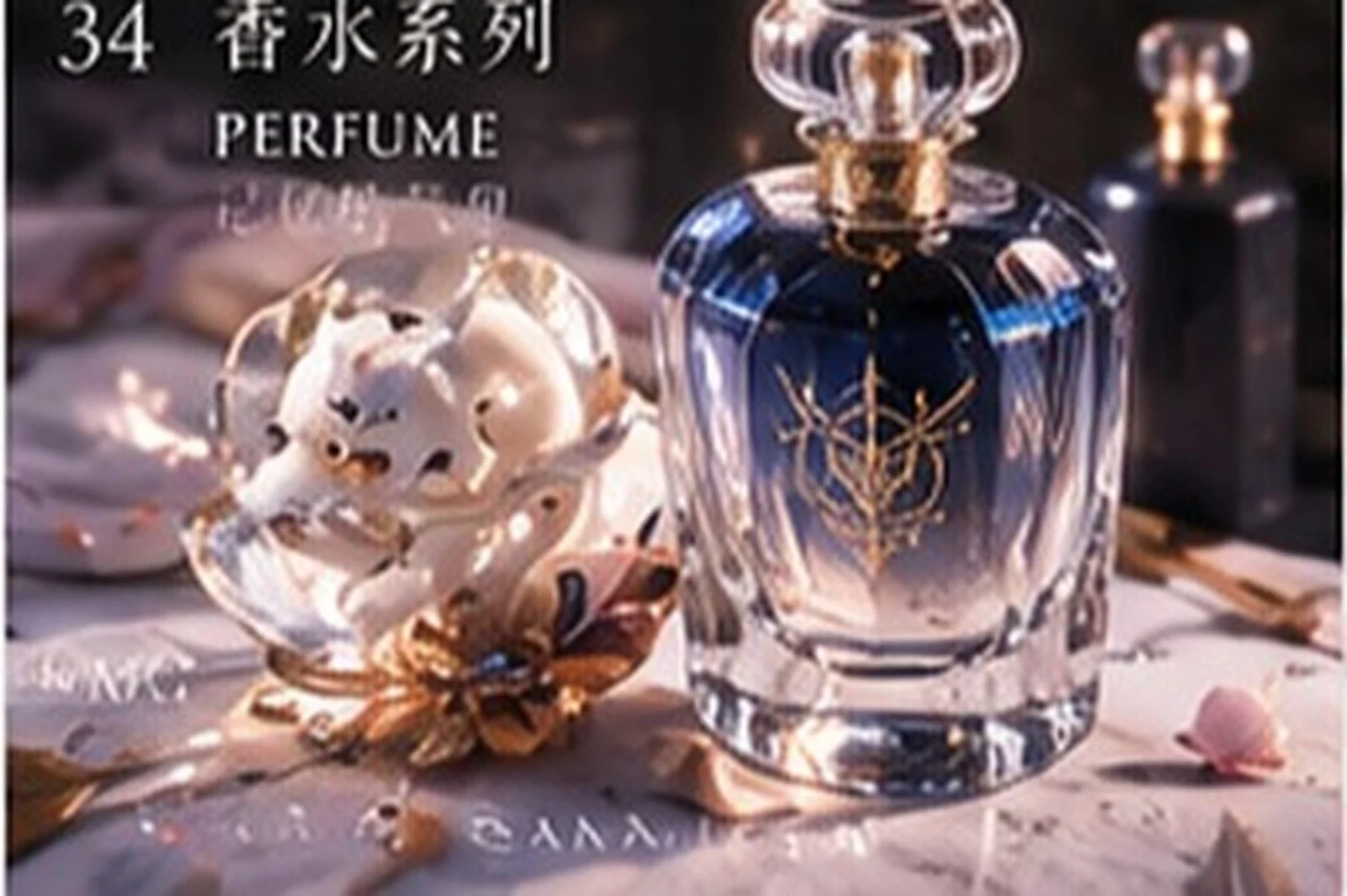 A fragrance story · bottle concept · Sanjiesan concept artwork